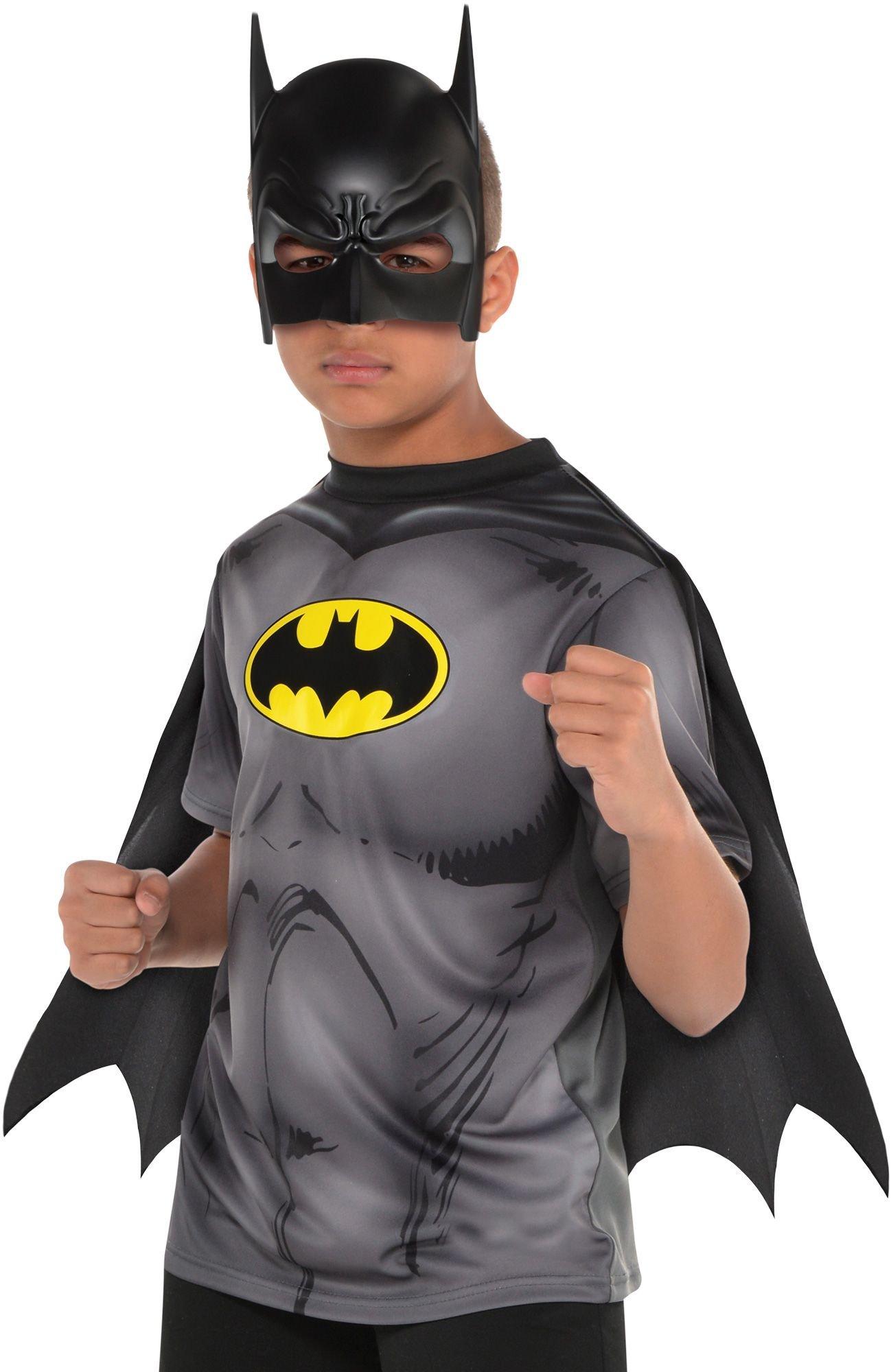 Child Batman T-Shirt Cape Party