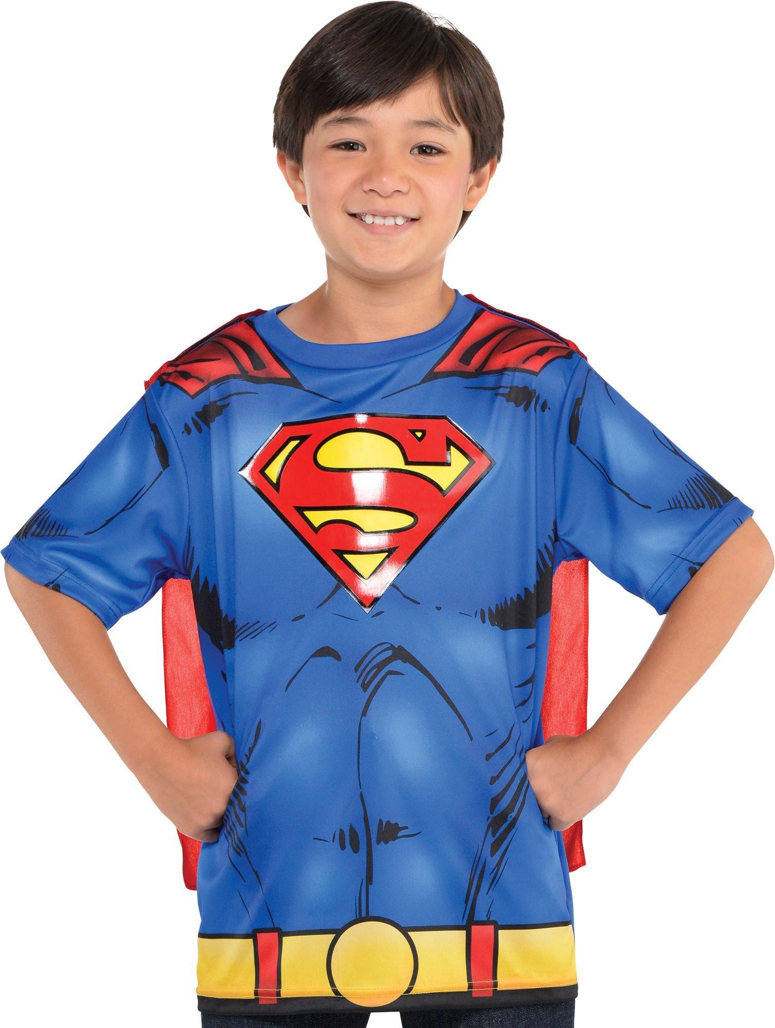 Kids Superman T Shirt with Cape Party City