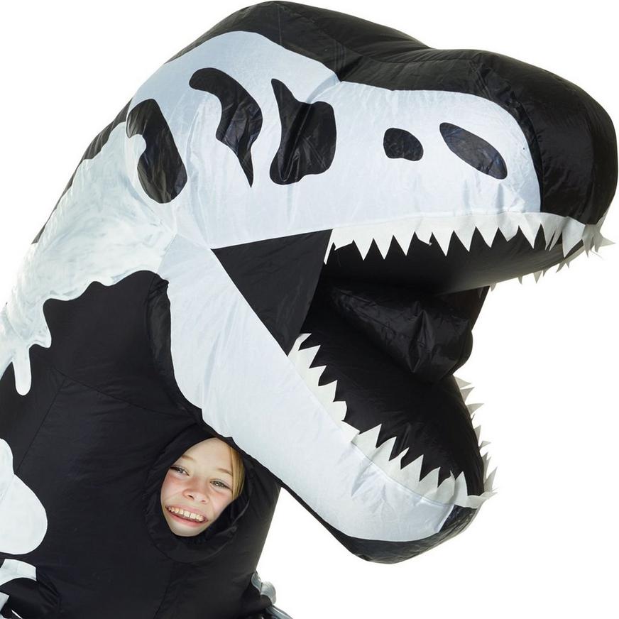 SALE Inflatable Skeleton Dinosaur Costume WITH DEFECT Halloween Fancy Dress 