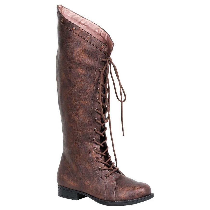 Adult Brown Studded Boots