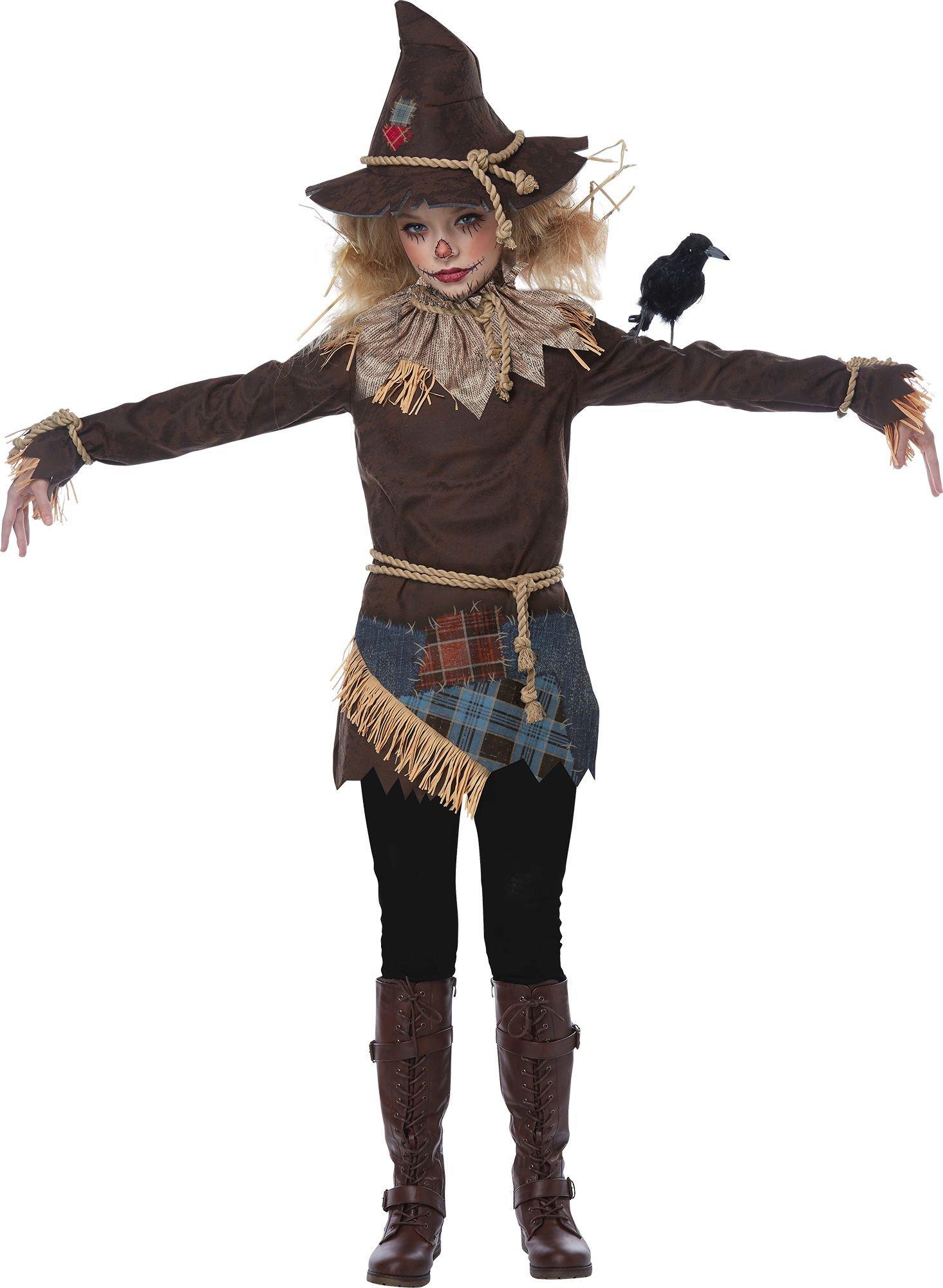 Girls Creepy Scarecrow Costume
