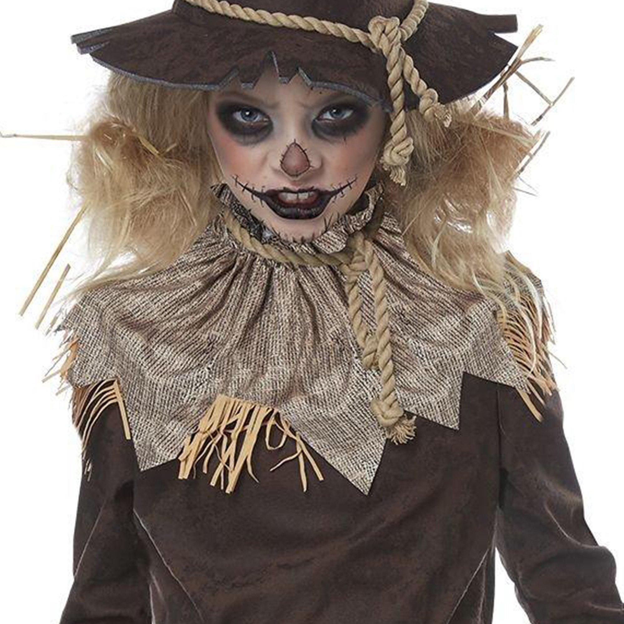 Girls Creepy Scarecrow Costume