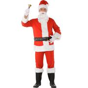 Adult Flannel Santa Suit Costume Kit