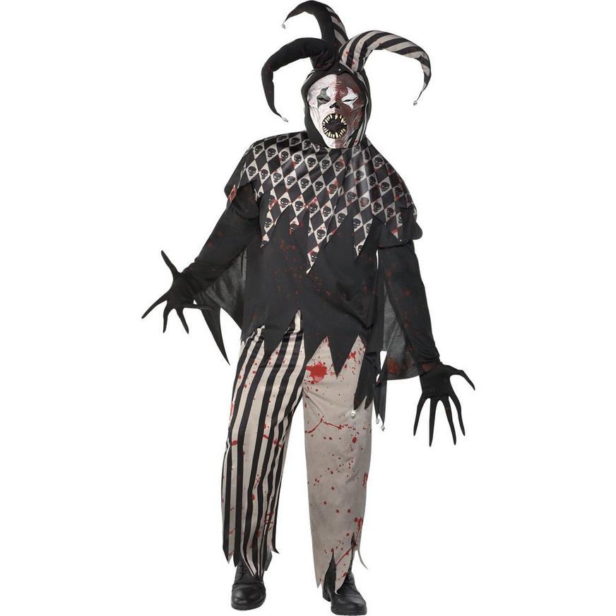 Yellowish Voltage Penetrate Mens Twisted Jester Costume Plus Size | Party City