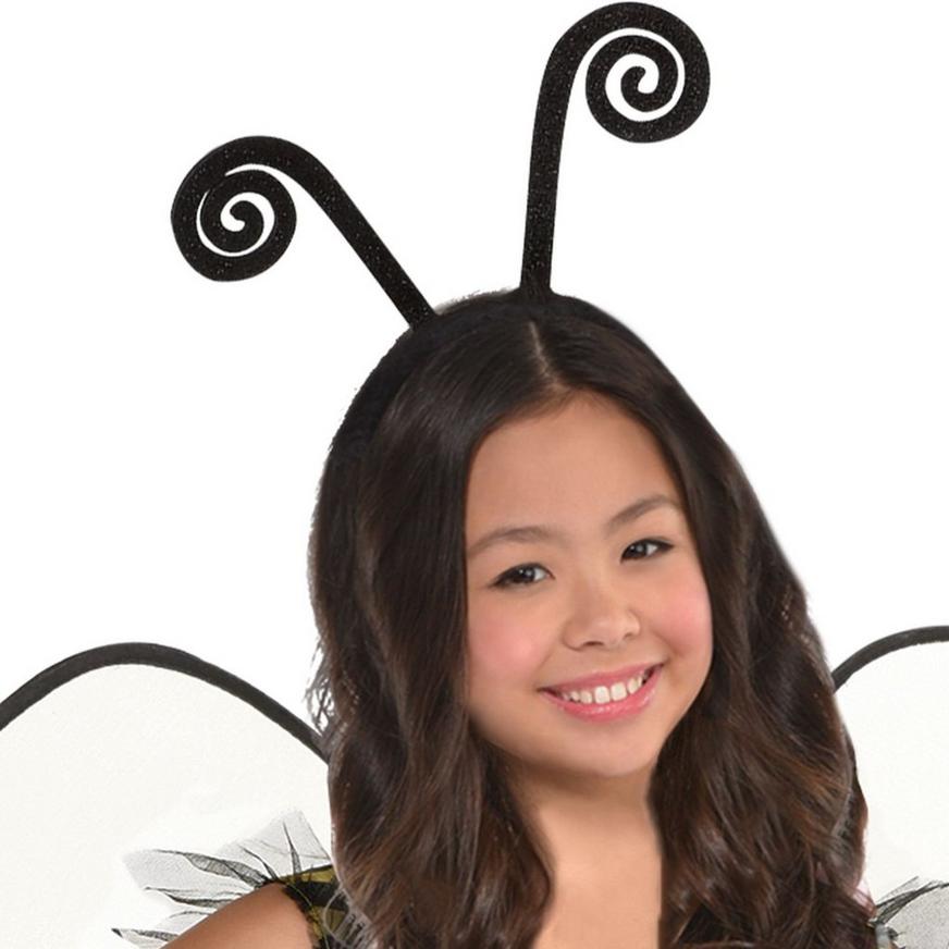 Buzzy Bee Halloween Costume 3T-4T Dress Antenna Headpiece Wings 