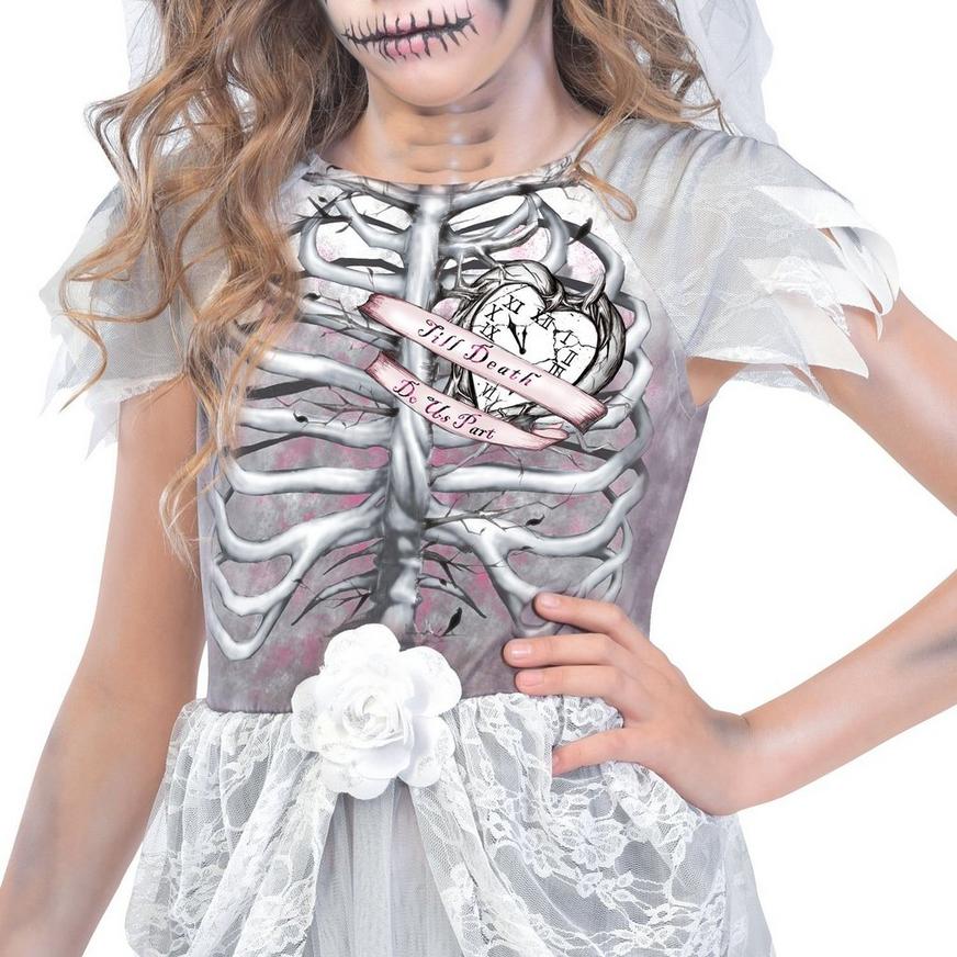 Girls Skeleton Bride Costume