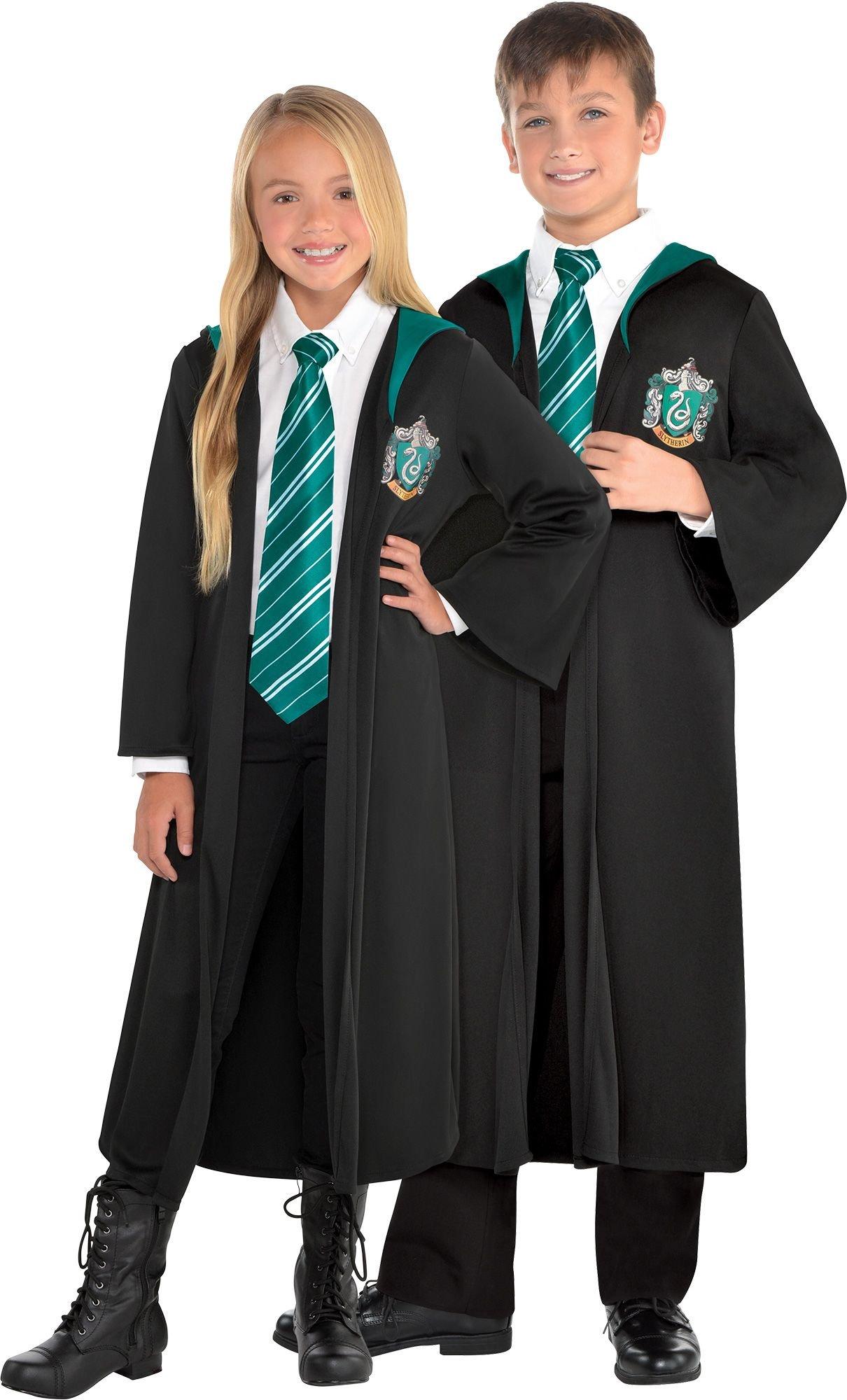 Vintage Hogwarts Slytherin Costume Robe for Kids