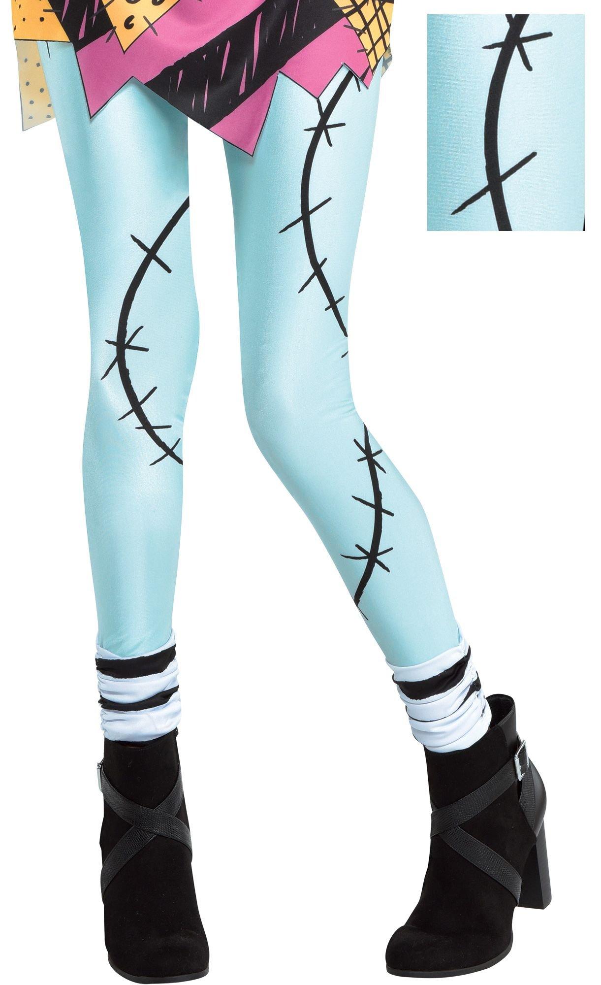 Womens Nightmare Before Christmas Workout Leggings Graphic Xmas