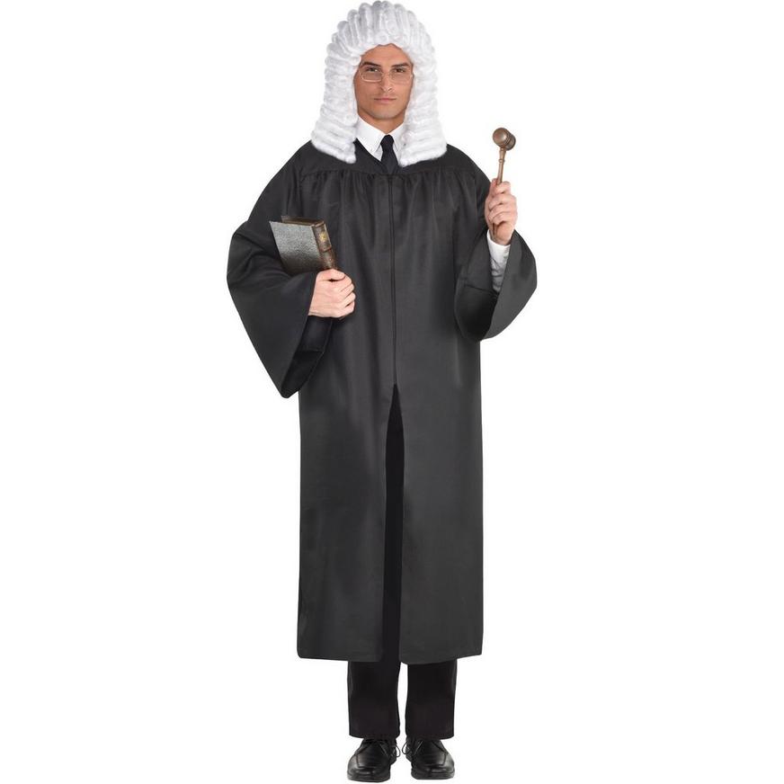 Adult Joke High Court Judge Barrister Lawyer Stag Robe Gown Fancy Dress OS PS 