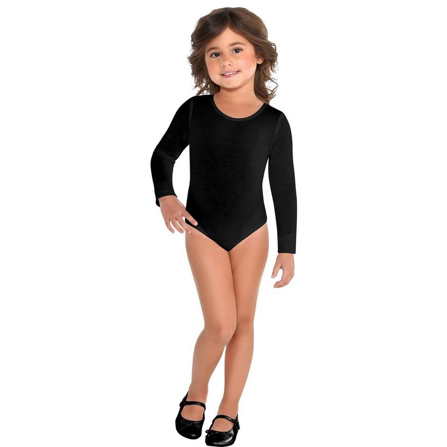 Toddler Girls Black Bodysuit