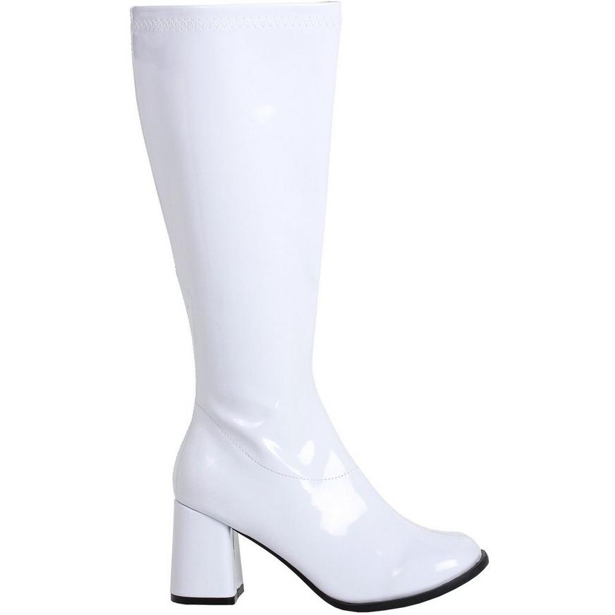Womens White Go-Go Boots