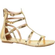 Womens Gold Athena Gladiator Sandals