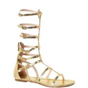 Womens Gold Zena Gladiator Sandals