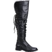 Womens Tyra Black Pirate Boots