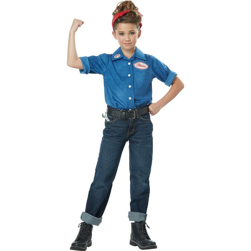Girls Rosie the Riveter Costume