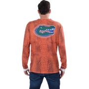 Mens Florida Gators Orange Skin Suit Long-Sleeve Shirt