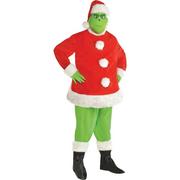 Adult Grinch Santa Costume Plus Size