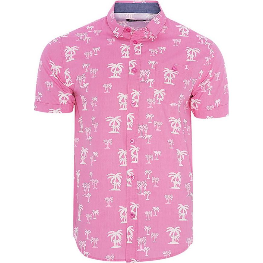 Mens Texas Pink Hawaiian Shirt
