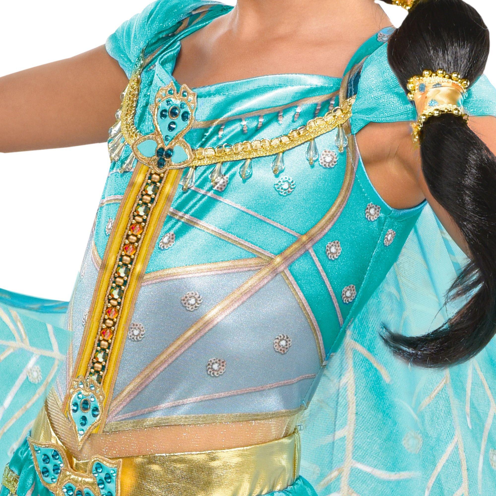 Disney Cartoon Costume Aladdin Princess Jasmine Kid Costume di