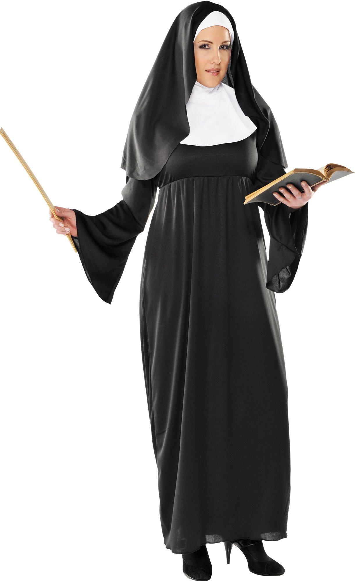  HPMNS Nun Costume for Women - Nun Costume Set Include