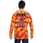 Mens Syracuse Orange Texture Suit Long-Sleeve Shirt