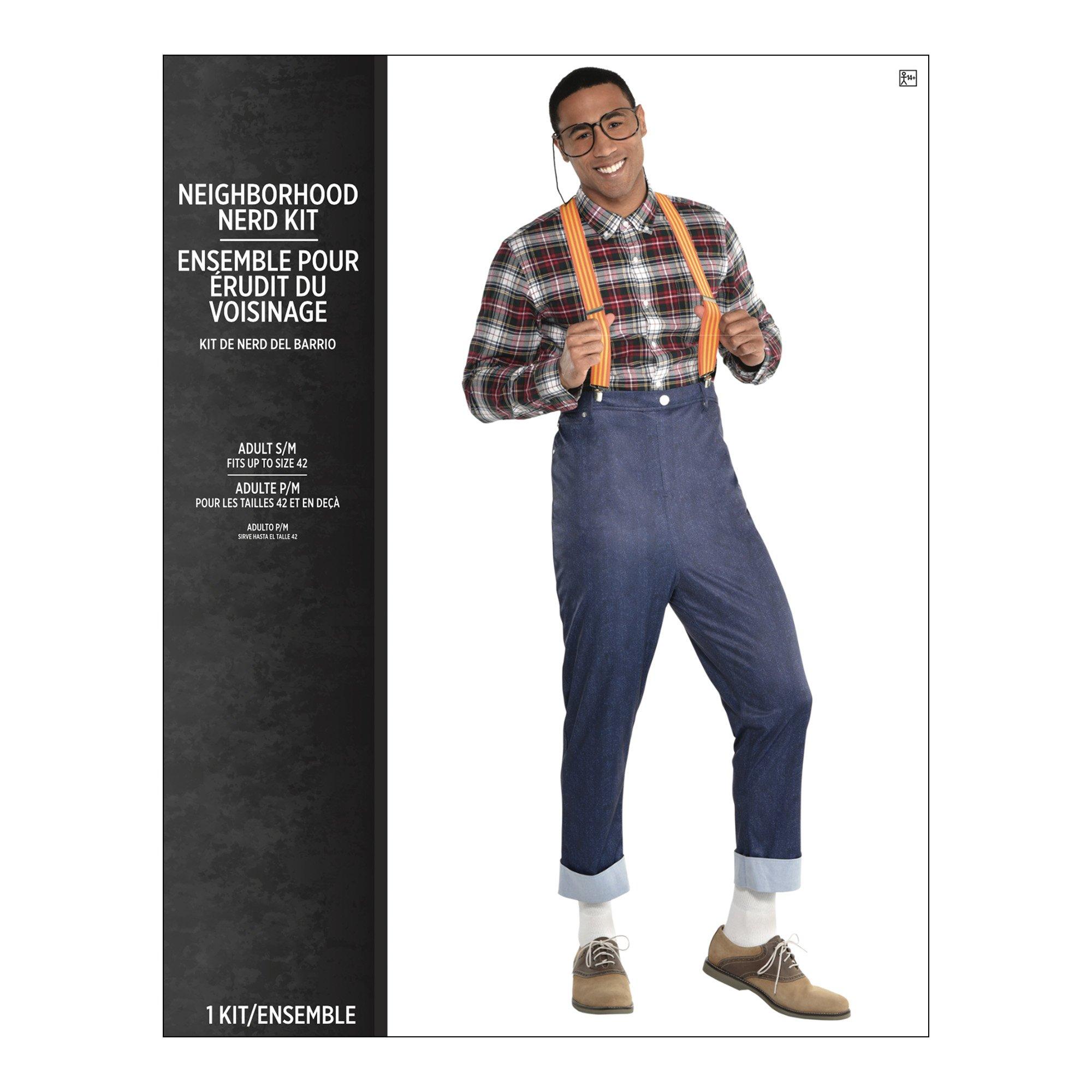 Adult Neighborhood Nerd Costume Accessory Kit