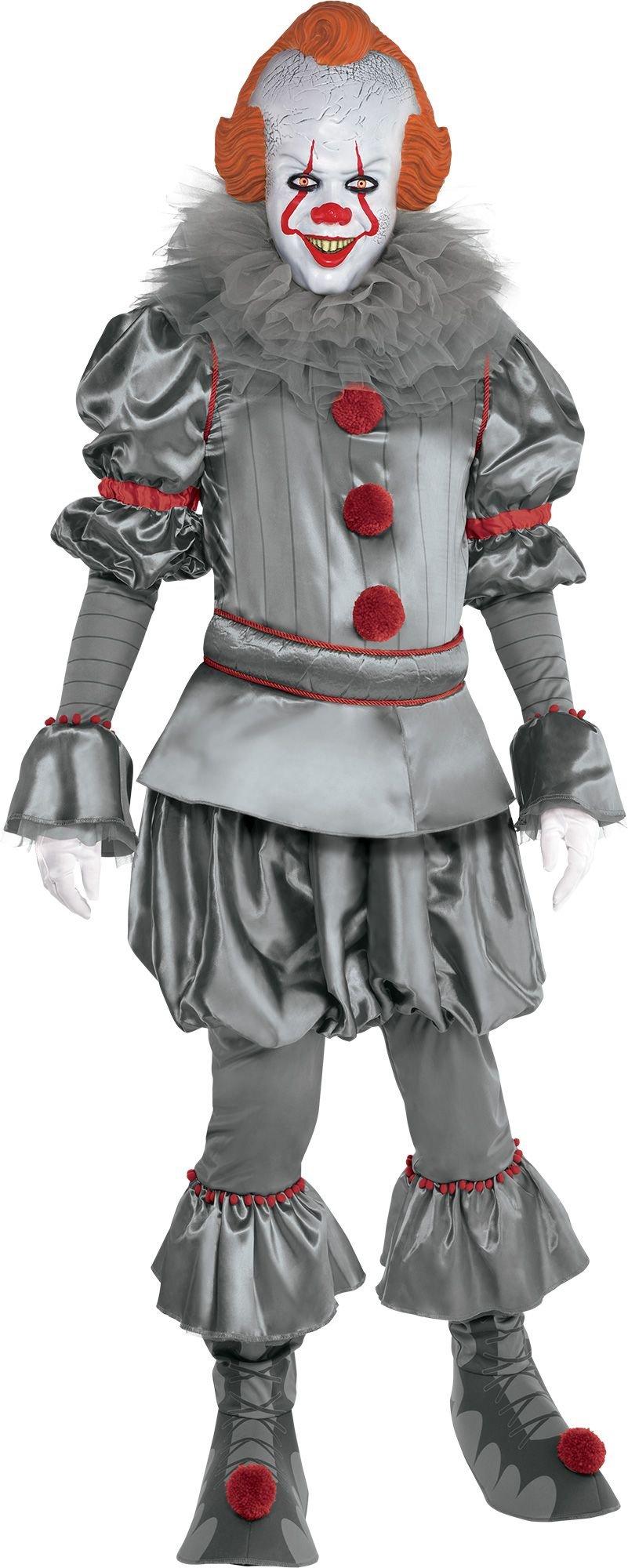 Adult Tattered Pennywise Deluxe Costume - It Chapter Two | Party City