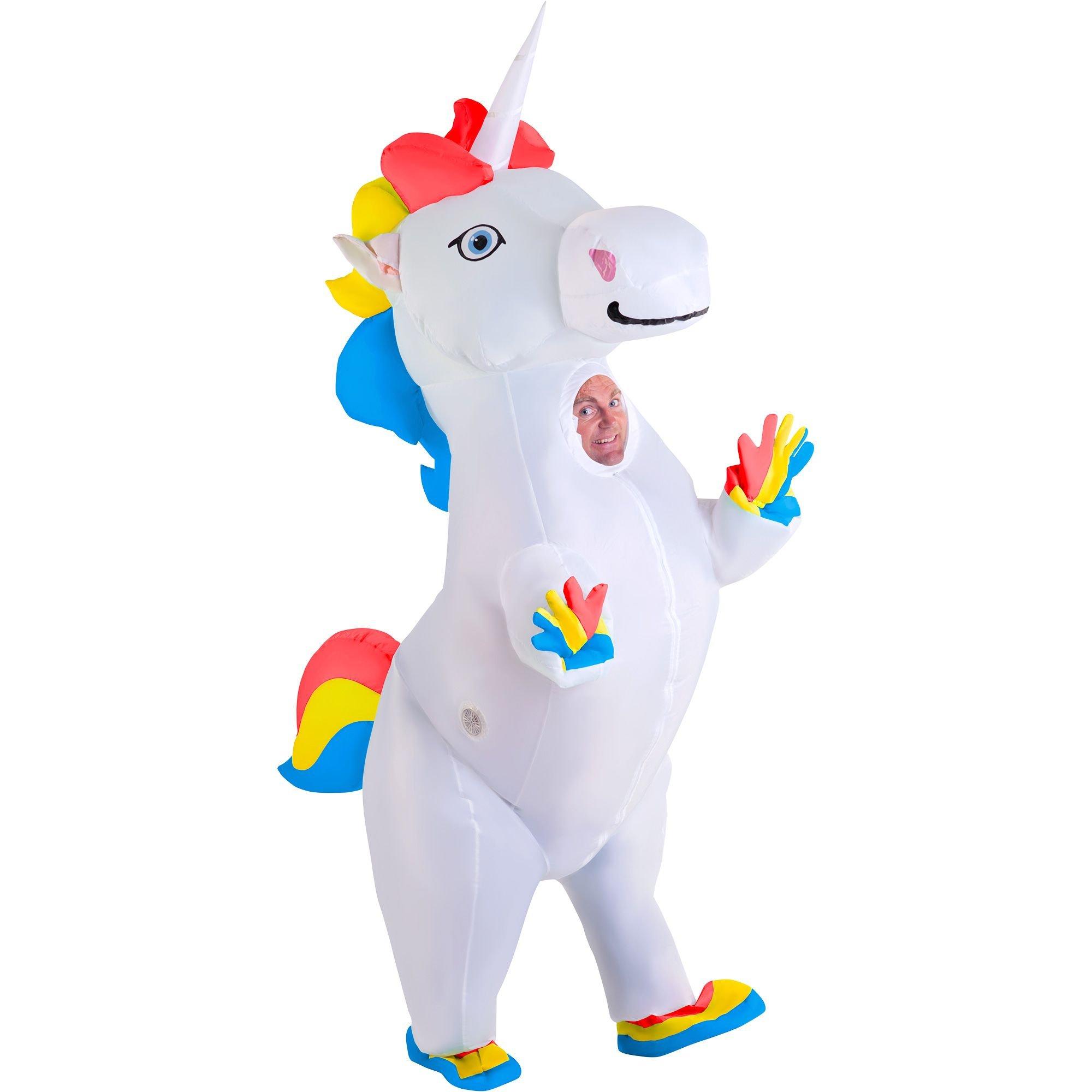 Inflatable unicorn 2025 costume adults