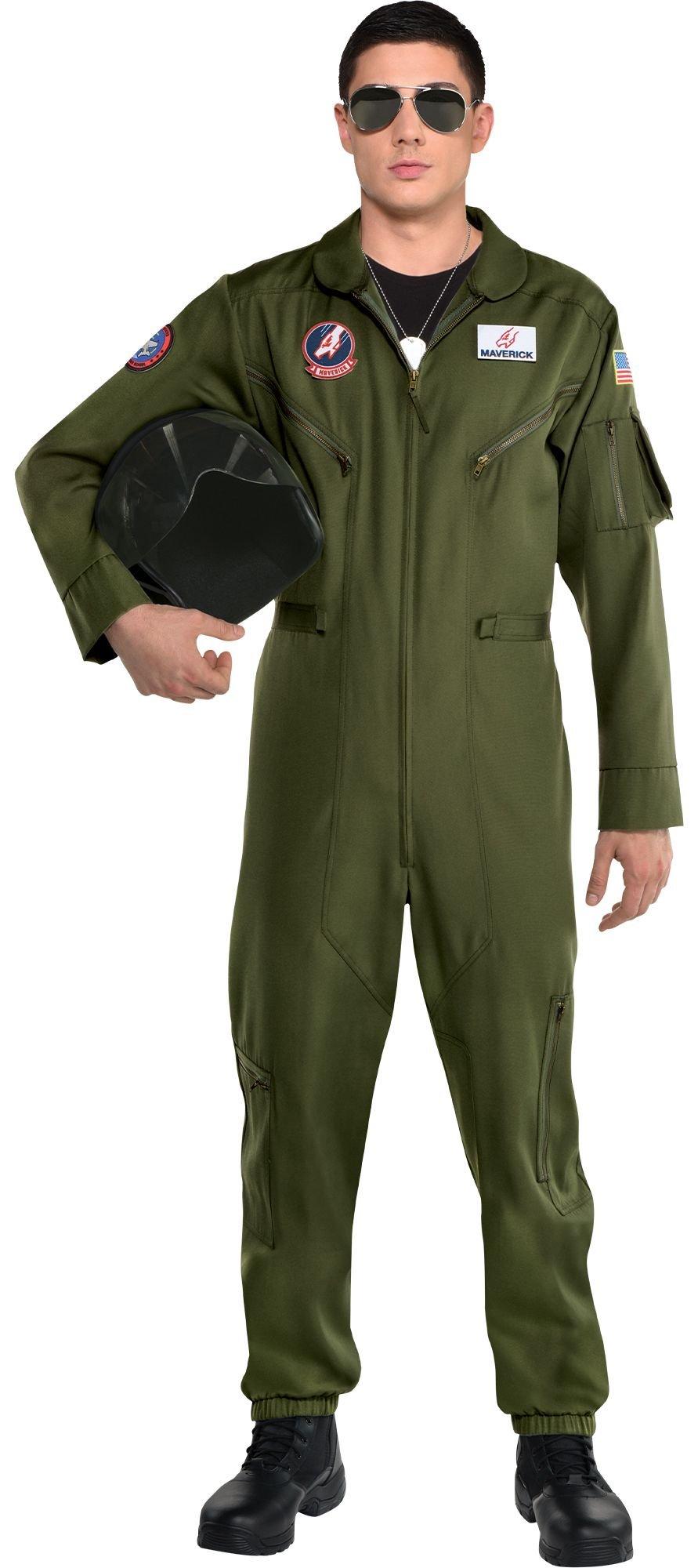 Maverick Flight Suit Costume for Men - Top Gun | Party City