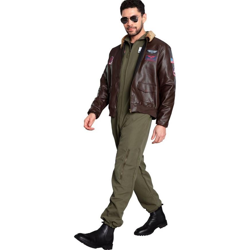 I need Miss commonplace Maverick Flight Suit Costume for Men - Top Gun 2 | Party City
