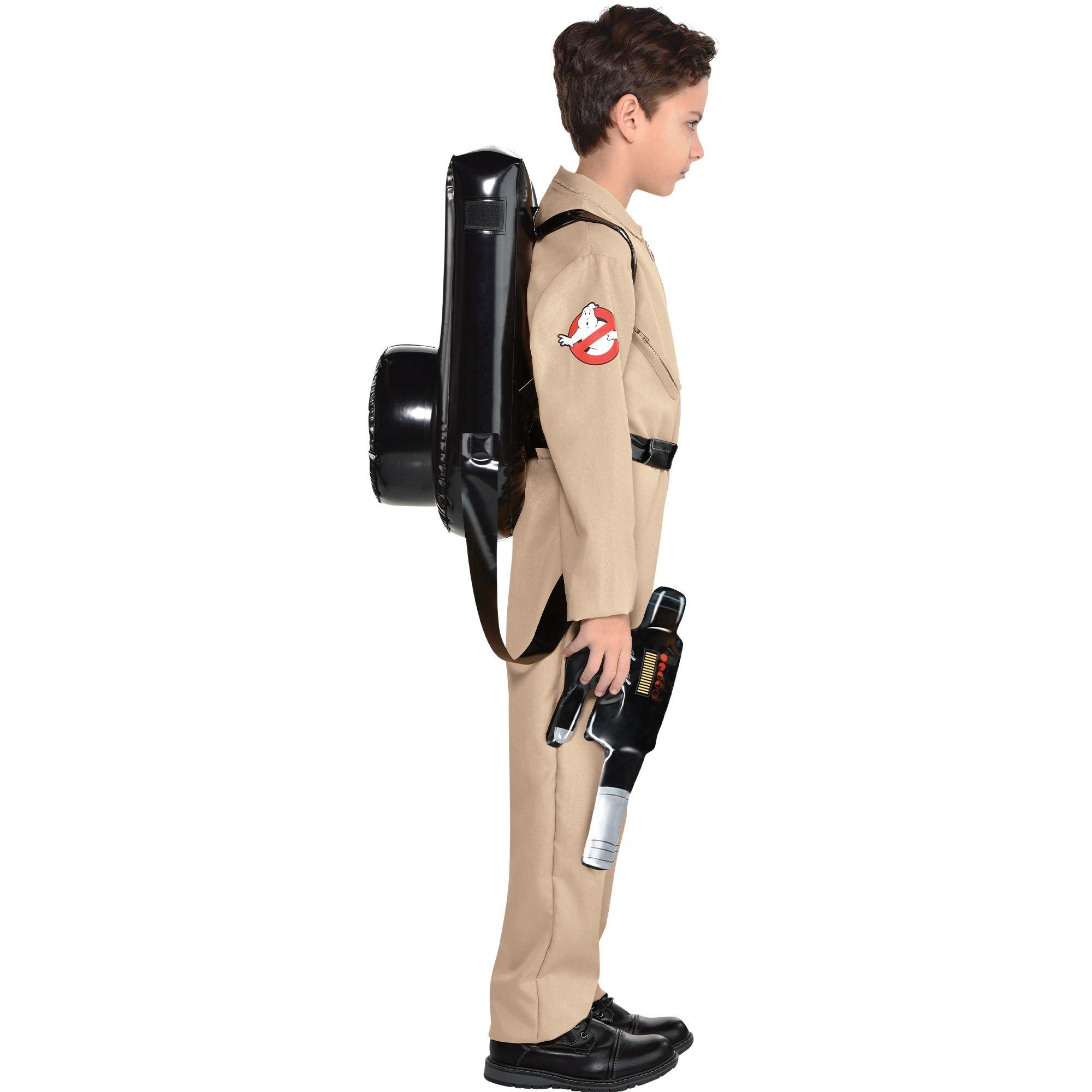 Party City Ghostbusters Halloween Costume with Proton Pack for Adults,  Standard Size, with Jumpsuit and Backpack 