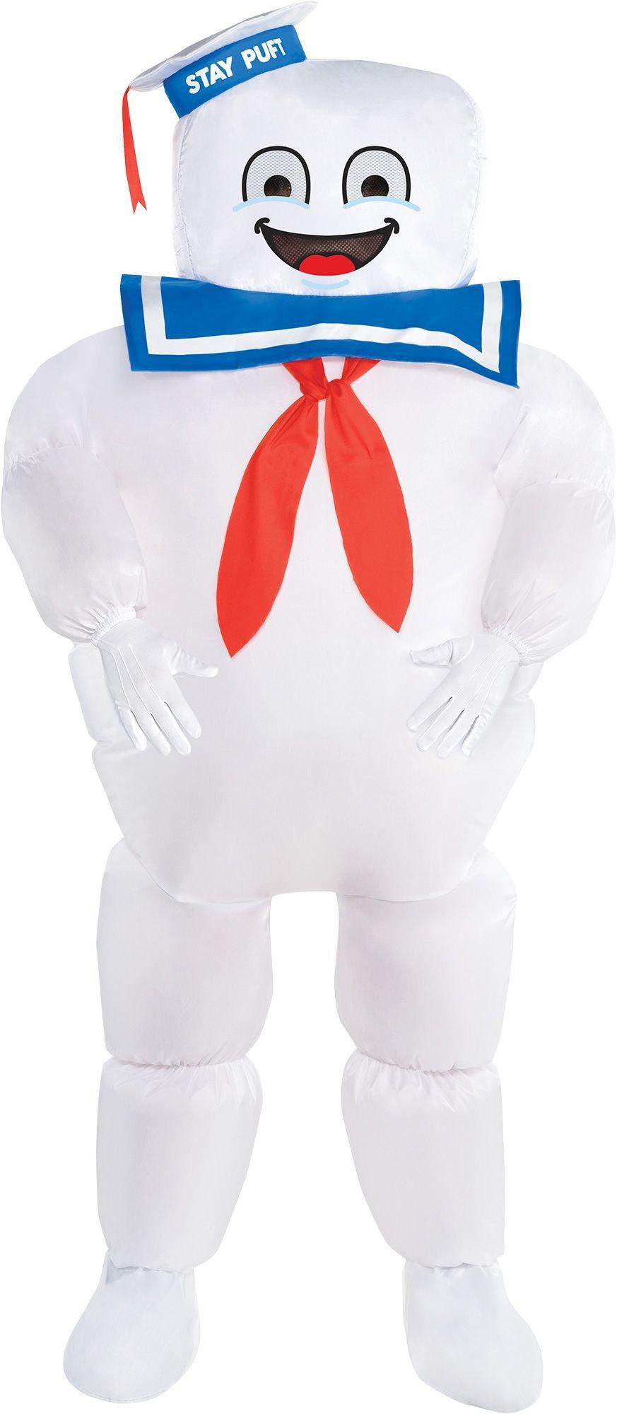 Disguise Inflatable Stay Puft Marshmallow Man Costume, Official ...