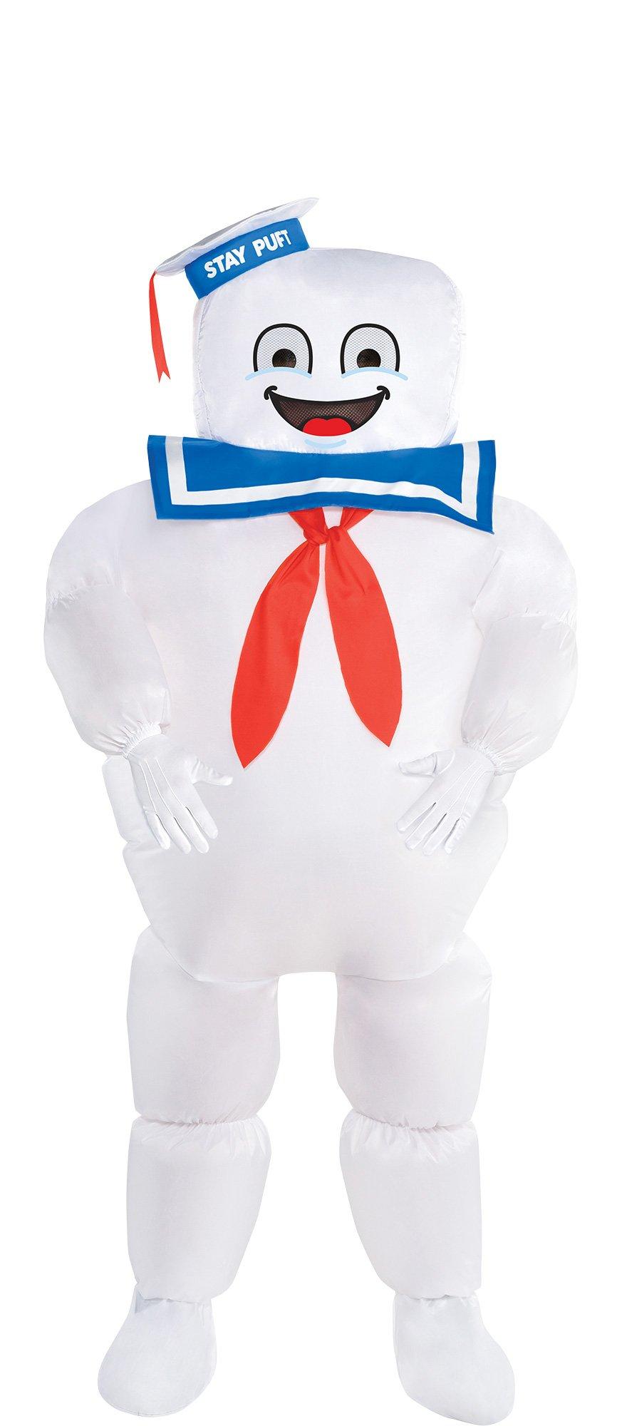 Disguise Inflatable Stay Puft Marshmallow Man Costume, Official ...