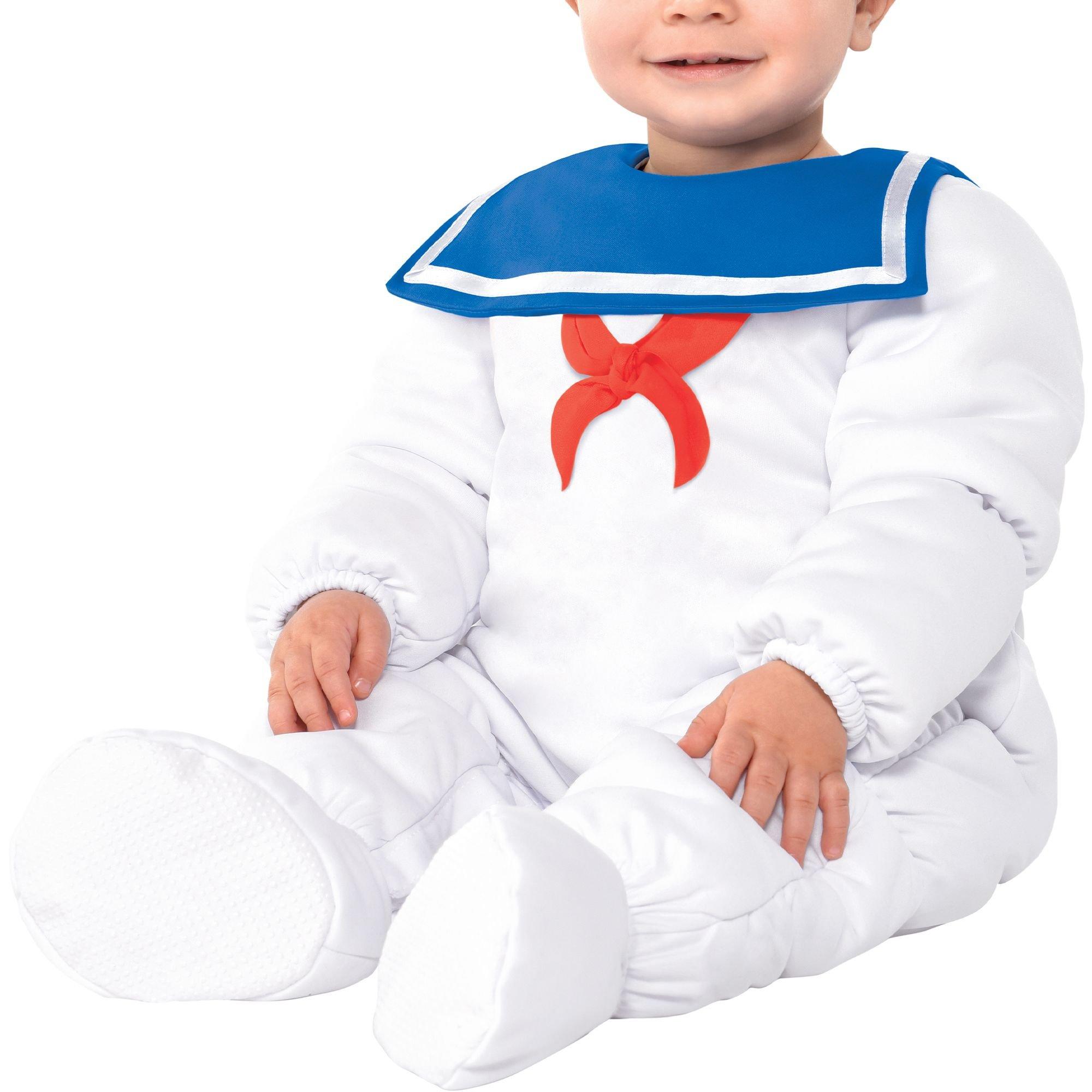 Baby Stay Puft Marshmallow Man Jumpsuit Ghostbusters Party City
