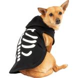 Black Skeleton Bone Dog Hoodie