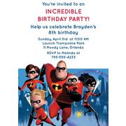 Custom Incredibles 2 Invitations