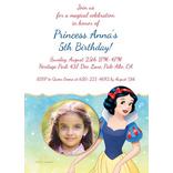 Custom Snow White Once Upon a Time Photo Invitations