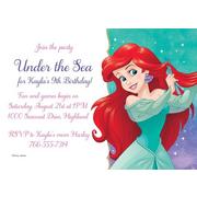 Custom The Little Mermaid Ariel Dream Big Invitations