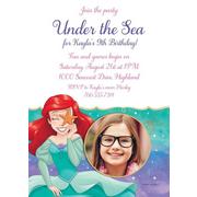 Custom The Little Mermaid Ariel Dream Big Photo Invitations