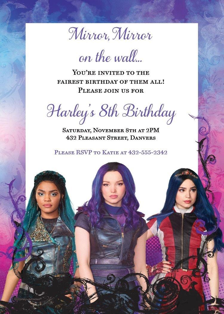 Descendants Party Supplies, 30 Pcs Décorations De Fête Descendants