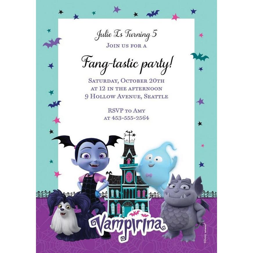 Custom Vampirina Invitations