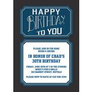 Custom Happy Birthday Classic Invitations