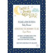 Custom Twinkle Twinkle Little Star Invitations