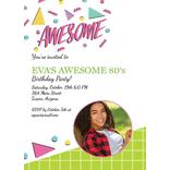Custom Awesome Party Photo Invitations