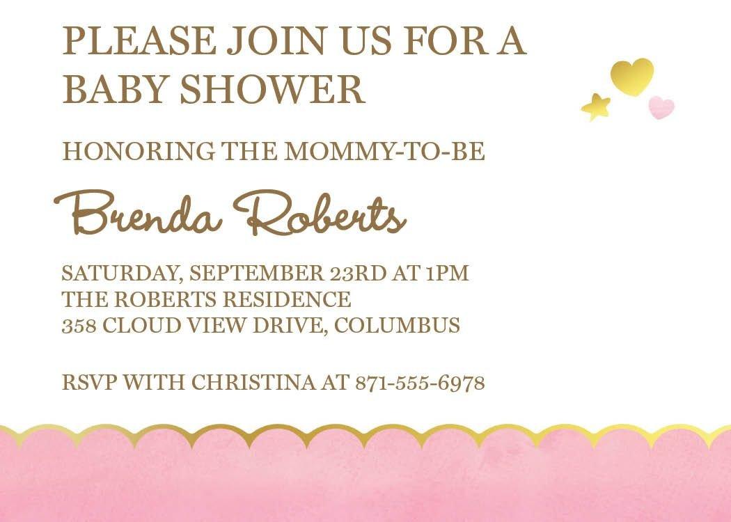 Custom Oh Baby Girl Invitations