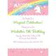 Custom Magical Rainbow Birthday Invitations
