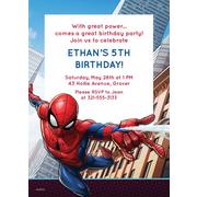 Custom Webbed Wonder Spider-Man Invitations