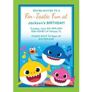 Custom Baby Shark Invitations