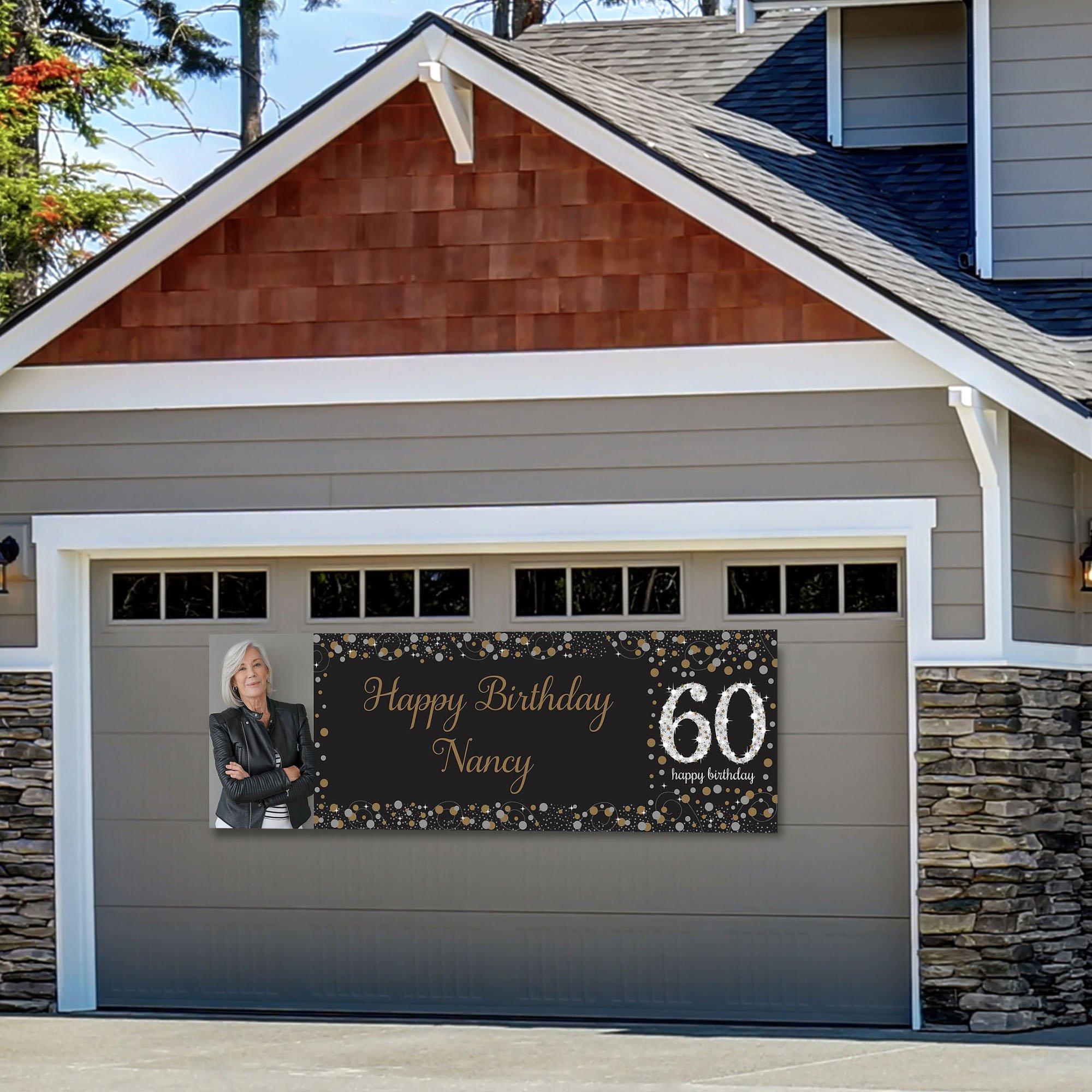 Custom Sparkling Celebration 60 Photo Horizontal Banner Party City