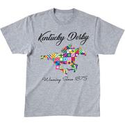 Gray Kentucky Derby Winning T-Shirt